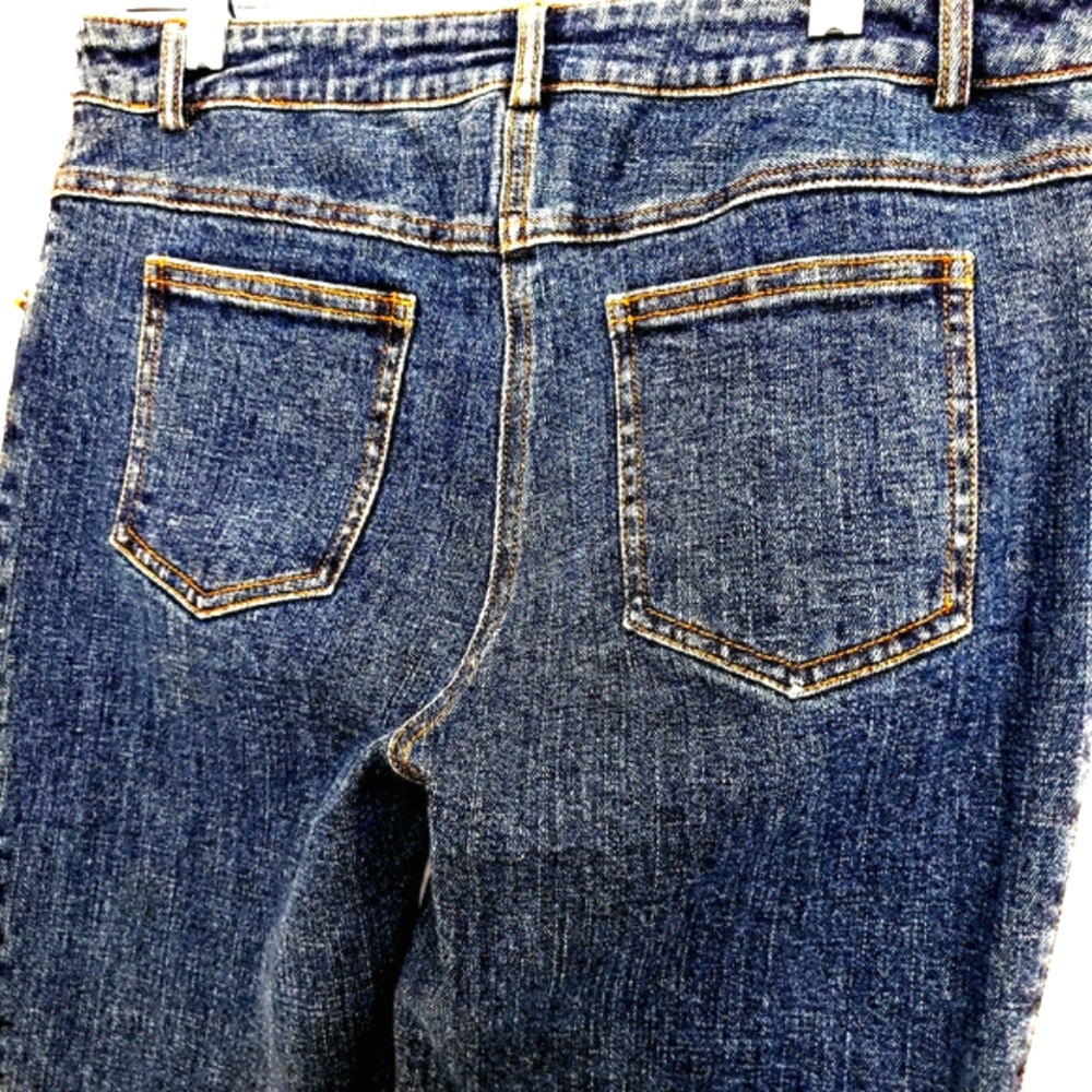 Cache Straight Leg Cropped Jeans w/ Beadwork - Picture 5 of 10